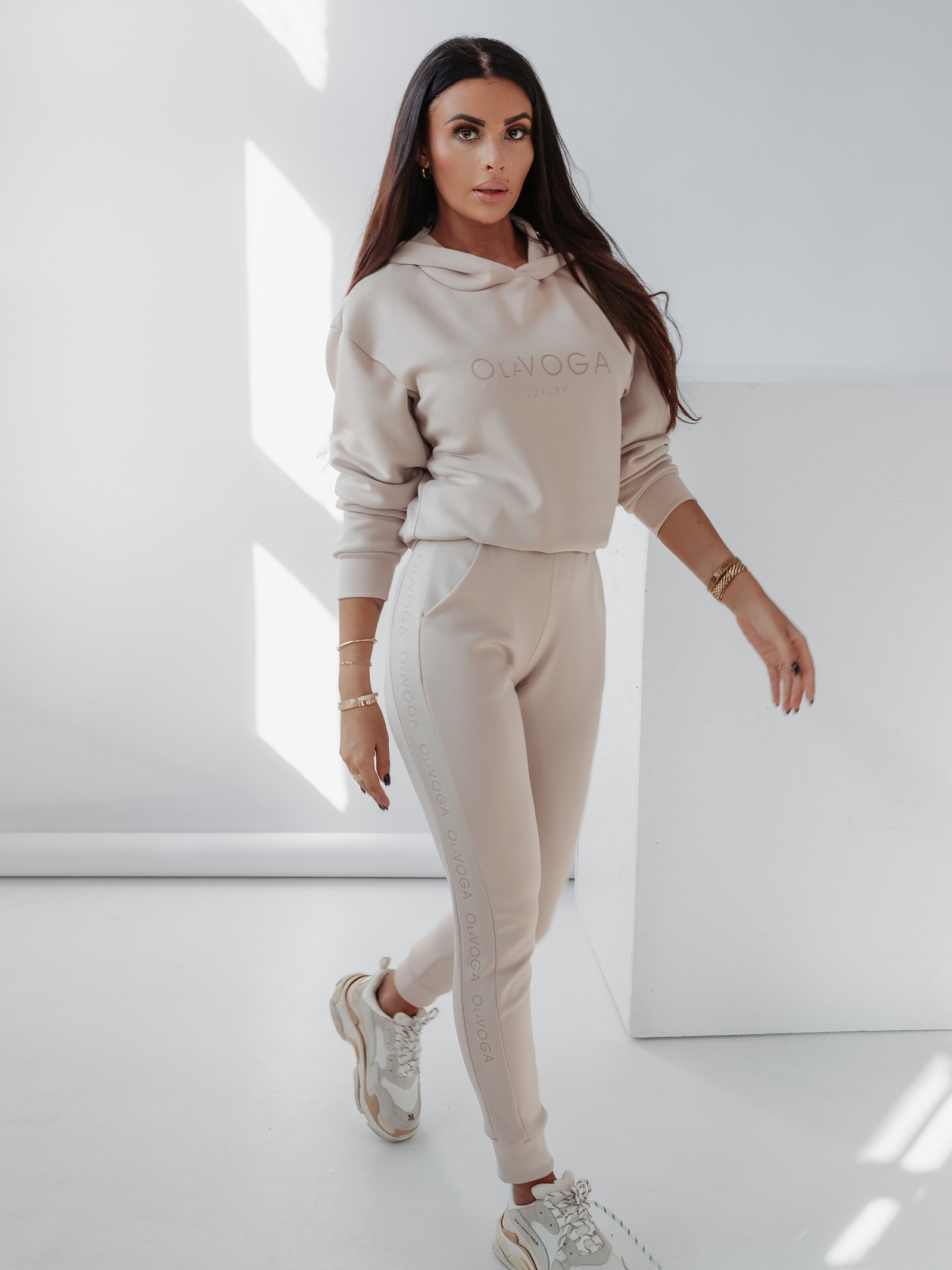 Komplet klasyczny Ola Voga Long Logo Woman j.beżowy Komplet klasyczny Ola Voga Long Logo Woman j.beżowy