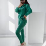 Komplet klasyczny Ola Voga Long Logo Woman zielony