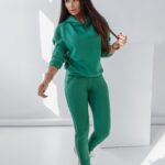 Komplet klasyczny Ola Voga Long Logo Woman zielony