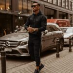 Komplet męski Long Logo Man Ola Voga czarny