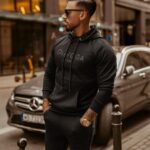 Komplet męski Long Logo Man Ola Voga czarny