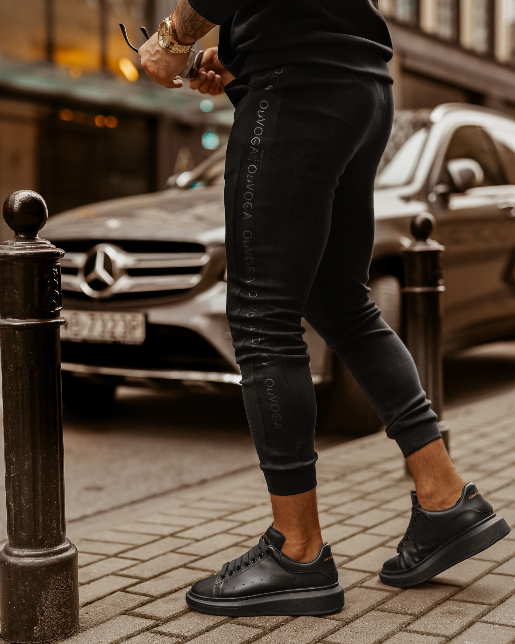 Komplet męski Long Logo Man Ola Voga czarny Komplet męski Long Logo Man Ola Voga czarny