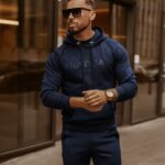 Komplet męski Long Logo Man Ola Voga granatowy