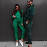 Komplet klasyczny Ola Voga Long Logo Woman zielony