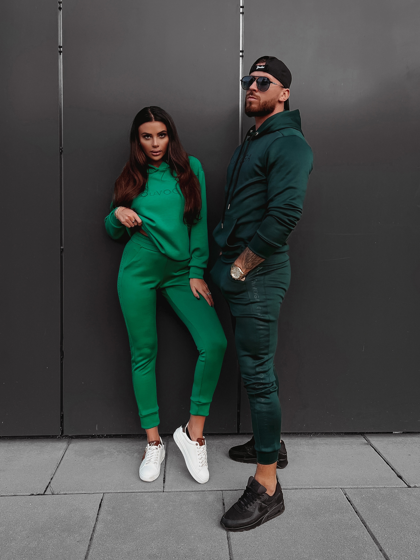 Komplet klasyczny Ola Voga Long Logo Woman zielony Komplet klasyczny Ola Voga Long Logo Woman zielony