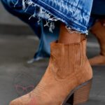 Botki w stylu kowbojskim Madam Argentina II karmelowe