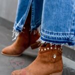 Botki zamszowe Madam Ullet karmelowe