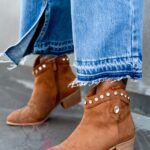 Botki zamszowe Madam Ullet karmelowe