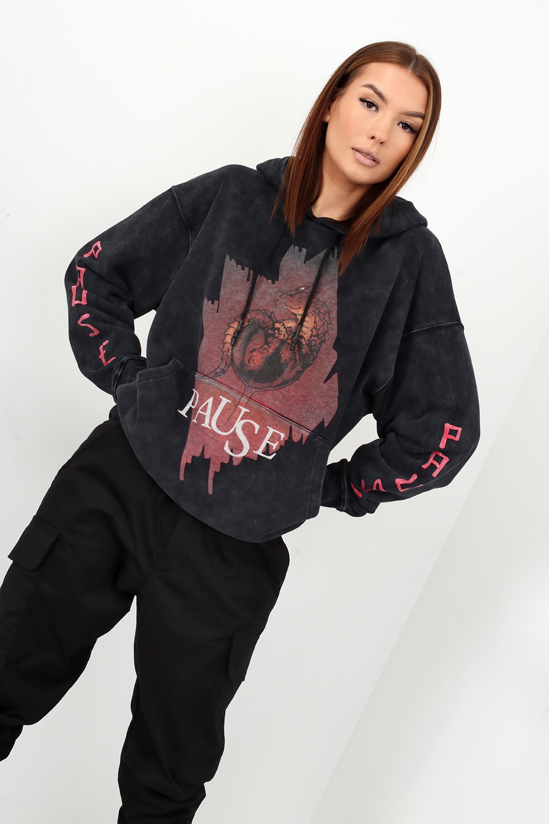 Bluza dekatyzowana MC Deragona czarna