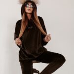 Komplet welurowy Loose & Comfort czarny