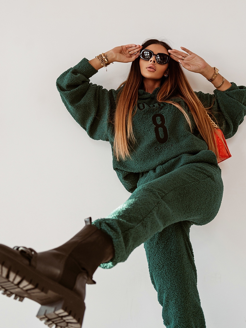 Komplet z misia Brooklyn 8 butelkowa zieleń