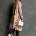 Kardigan długi Leaki Rock pudrowy