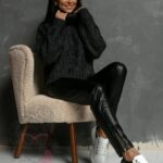 Sweter golf Graphic grafitowy