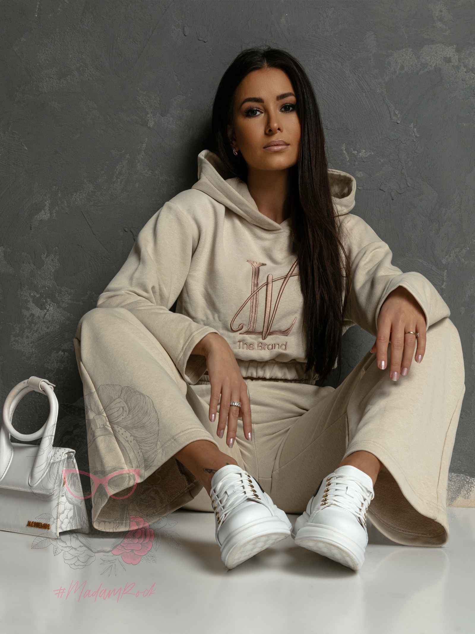 Komplet bawełniany Gerda O'la Voga beżowy