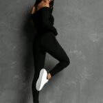 Legginsy dopasowane Klara Ola Voga czarne