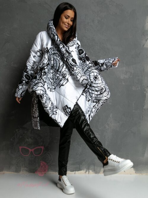 Kurtka asymetryczna MC Omelio biała