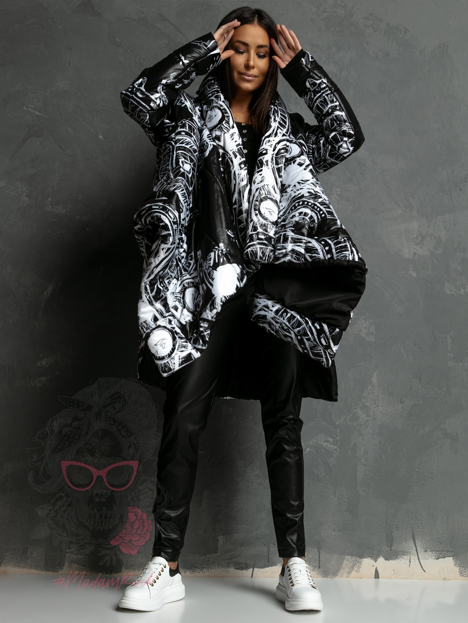 Kurtka asymetryczna MC Omelio czarna