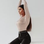 Body dopasowane Ola Voga Spakles j.beżowe