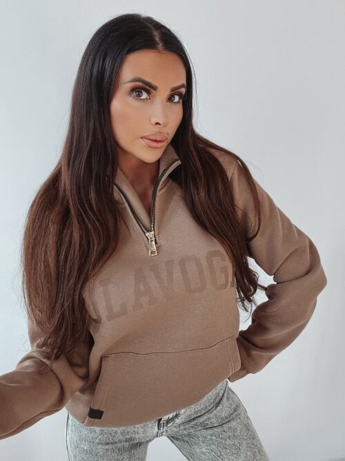 Bluza z suwakiem Ola Voga Cool College c.beżowa