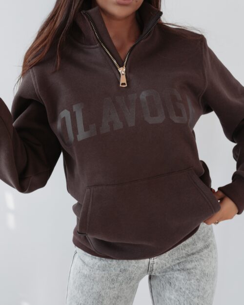 Bluza z suwakiem Ola Voga Cool College brązowa