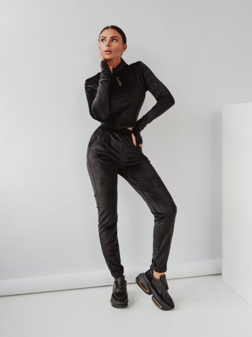 Komplet welurowy Ola Voga Warm Mood czarny