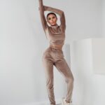 Komplet welurowy Ola Voga Warm Mood c.beżowy