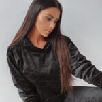 Komplet welurowy Multi Olv Women Ola Voga czarny