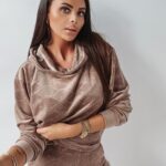 Komplet welurowy Multi Olv Women Ola Voga beżowy