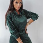 Komplet welurowy Multi Olv Women Ola Voga butelkowa zieleń