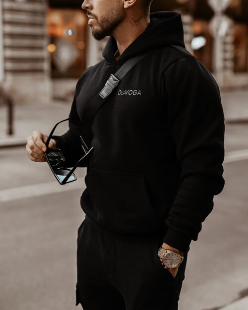 Bluza męska bawełniana Ola Voga Your Comfort czarna