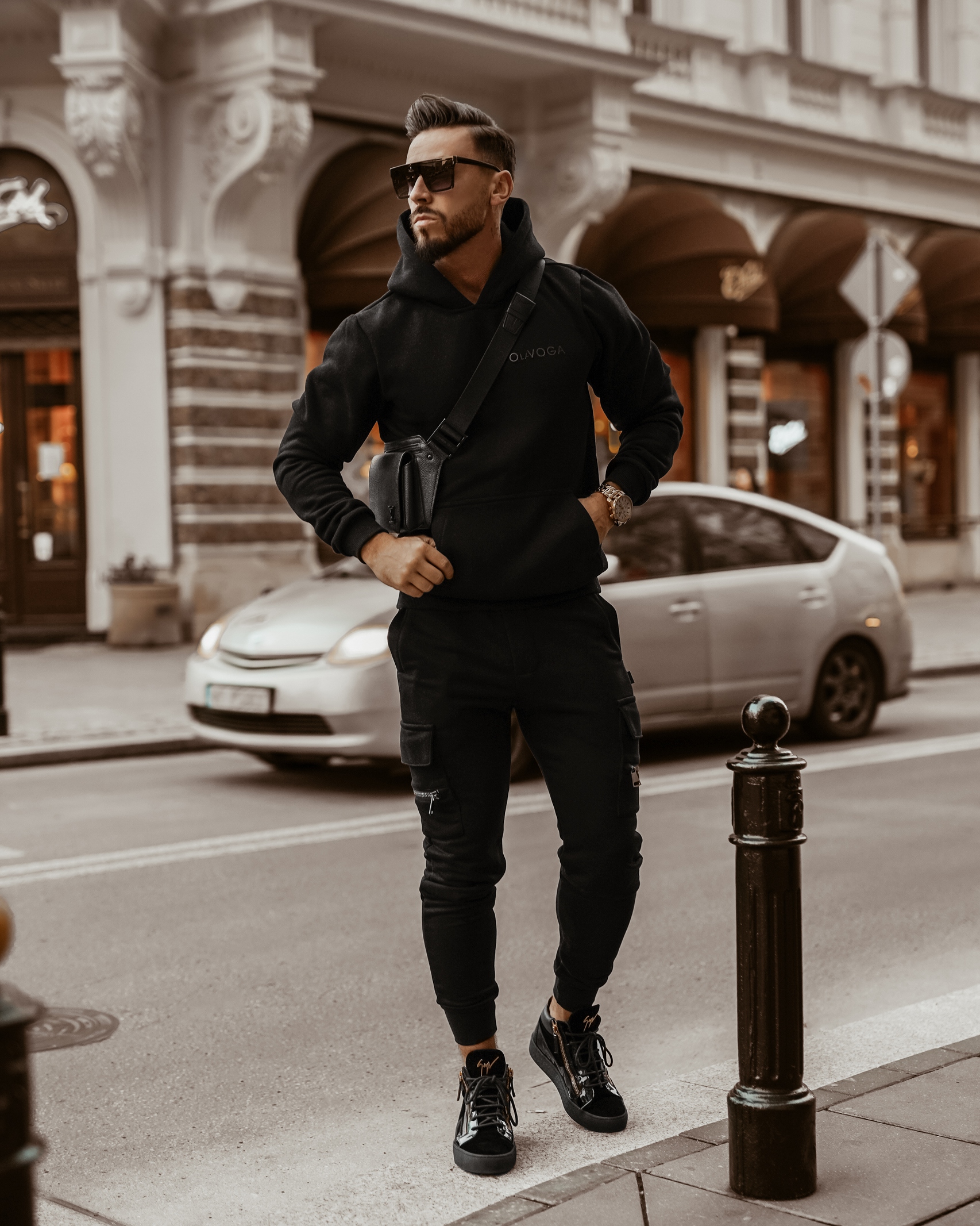 Bluza męska bawełniana Ola Voga Your Comfort czarna