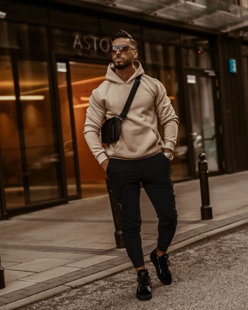 Bluza męska bawełniana Ola Voga Your Comfort j.beżowa