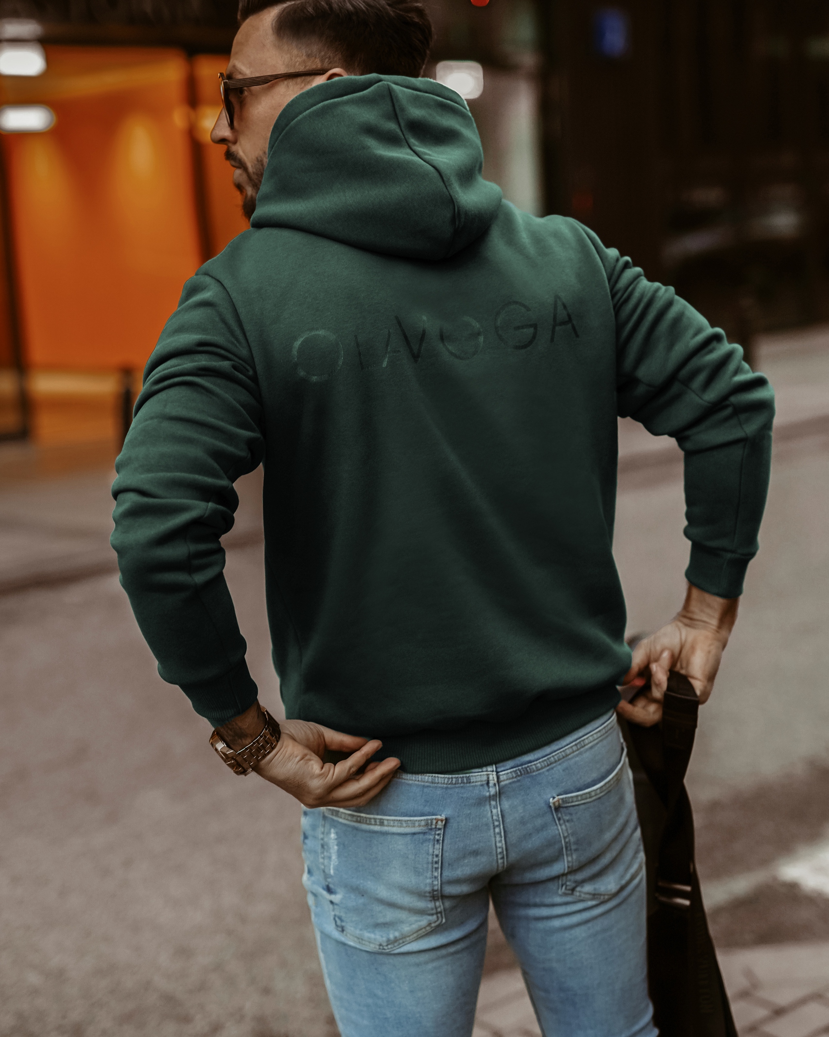 Bluza męska bawełniana Ola Voga Your Comfort butelkowa zieleń