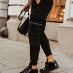 Spodnie męskie Casual Black Ola Voga czarne