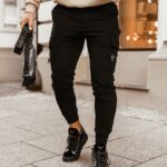 Spodnie męskie Casual Black Ola Voga czarne