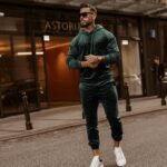 Komplet męski welurowy Ola Voga Multi Olv Man butelkowa zieleń