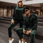 Komplet welurowy Multi Olv Women Ola Voga butelkowa zieleń