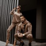 Komplet welurowy Multi Olv Women Ola Voga beżowy