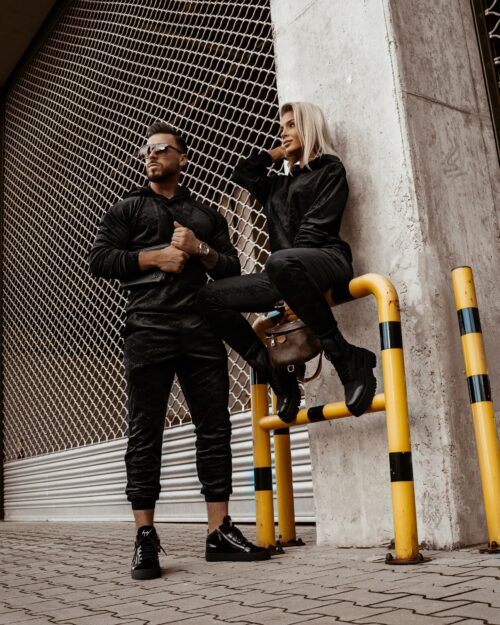 Komplet welurowy Multi Olv Women Ola Voga czarny