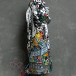 Kurtka długa/ płaszcz My Town kolorowy