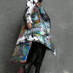 Kurtka asymetryczna Our City kolorowa