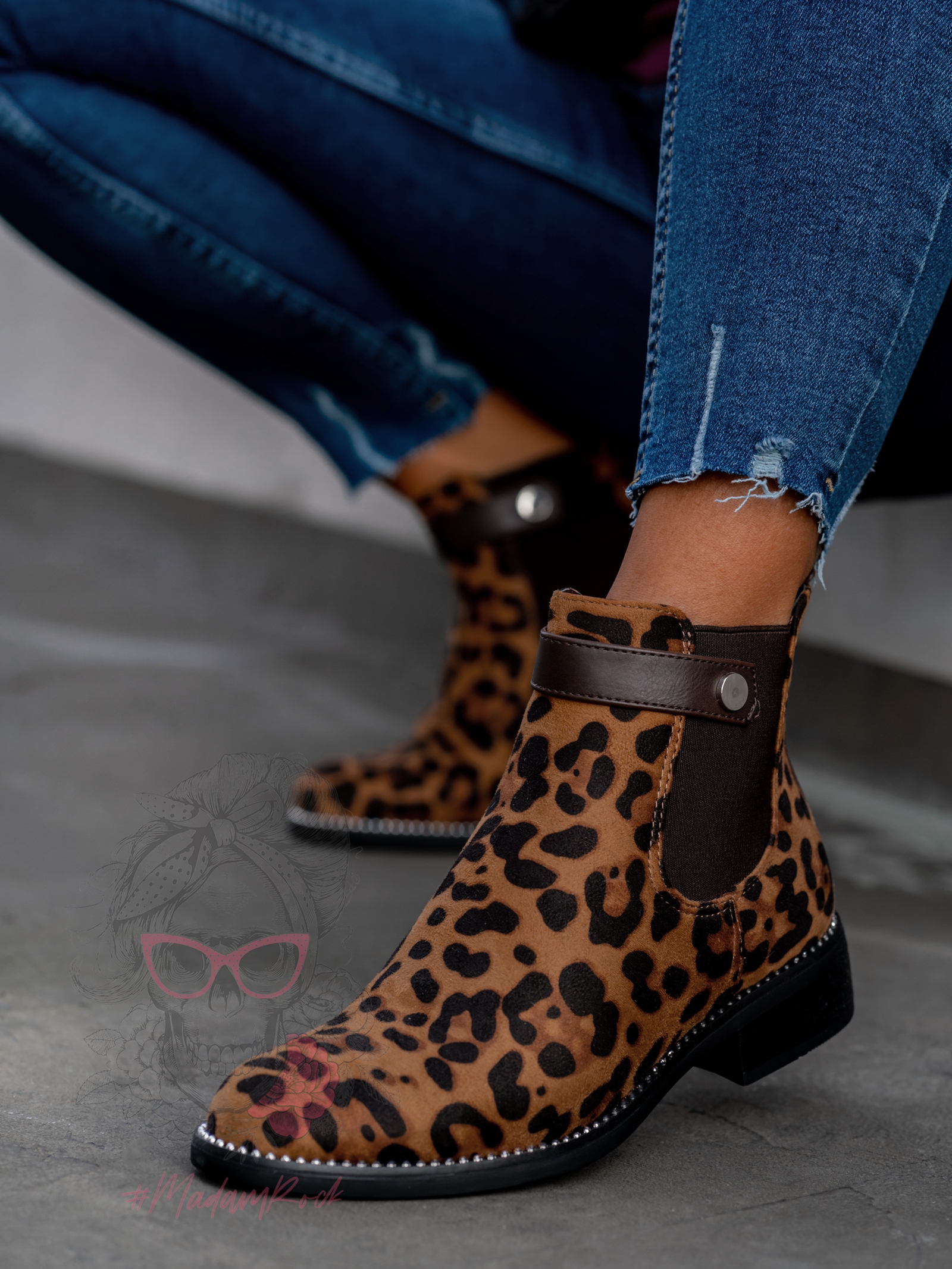 Botki sztyblety Animal Rock leopard