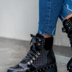 Botki Madam Garra czarne lakierowane