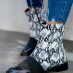 Botki skórzane Madam Senzillo wężowe