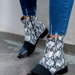 Botki skórzane Madam Senzillo wężowe