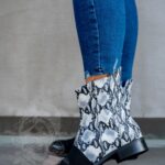 Botki skórzane Madam Senzillo wężowe