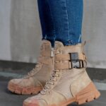 Botki sneakers Rock Claps beżowe