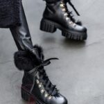 Workery z futrem Madam Kazarra III czarne