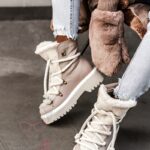 Śniegowce z kożuszkiem Aries Rock cappuccino