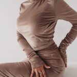 Bluzka welurowa Ola Voga Paula c.beżowa